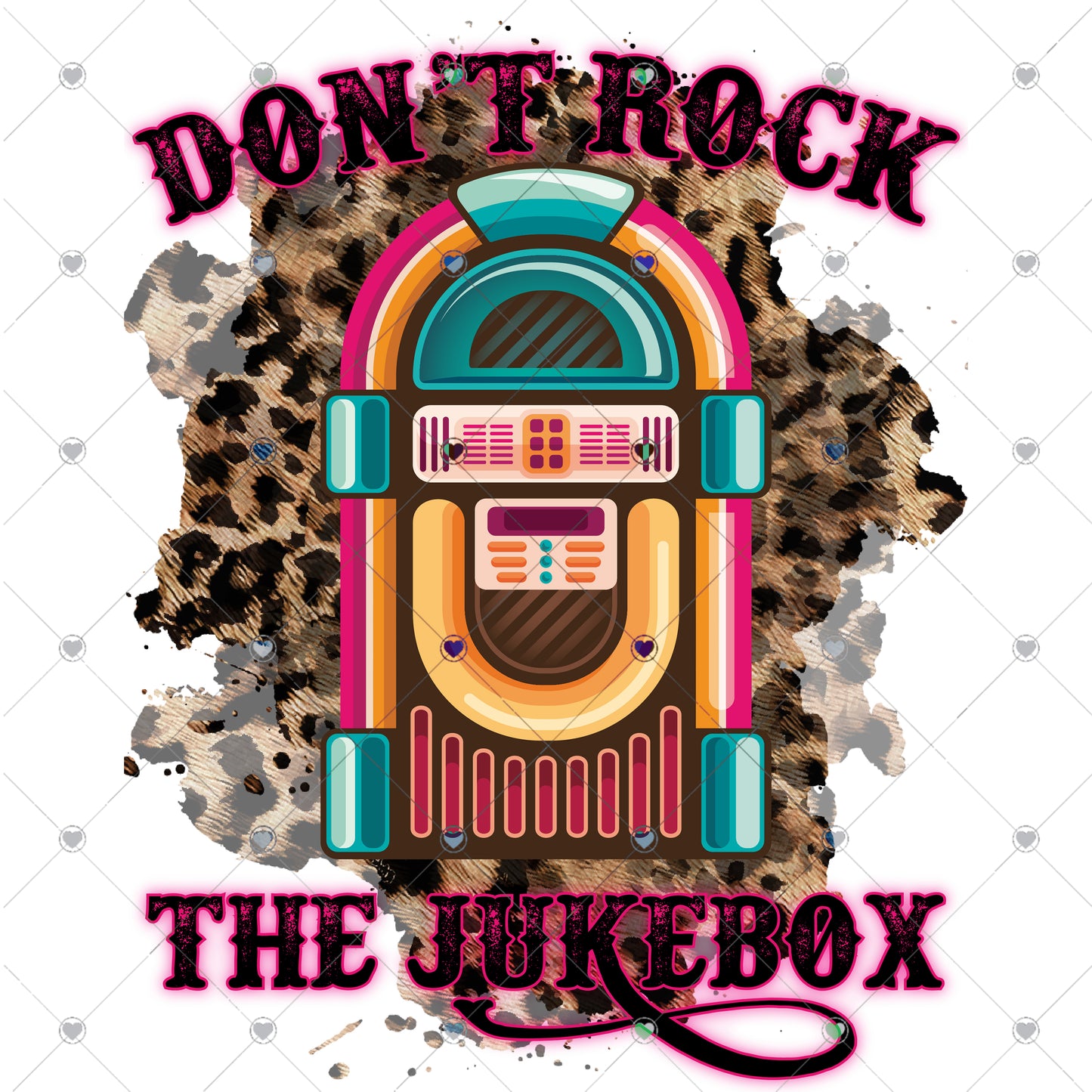 Don't Rock The Jukebox Ready To Press Sublimation Transfer