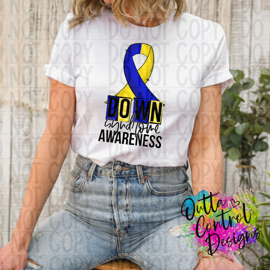 Down Syndrome Awareness Ready to Press Sublimation and DTF Transfer