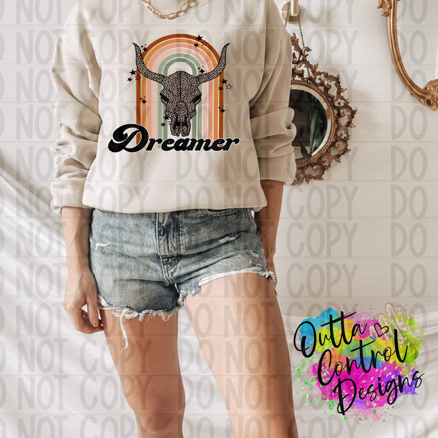 Dreamer Rustic Ready To Press Sublimation and DTF Transfer