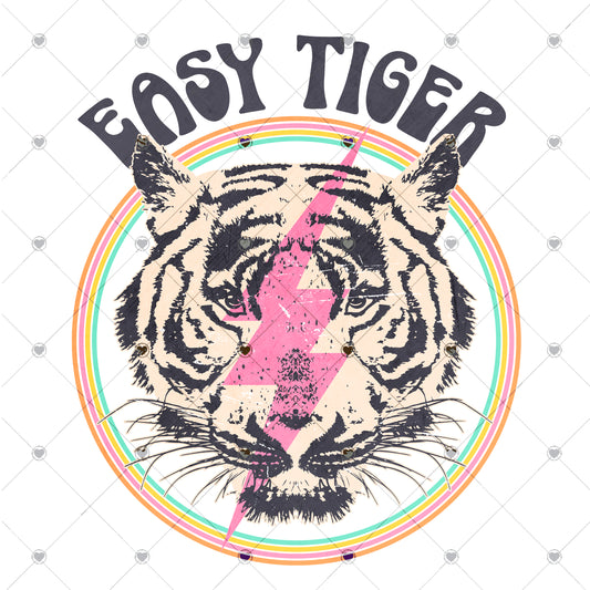Easy Tiger Ready To Press Sublimation and DTF Transfer