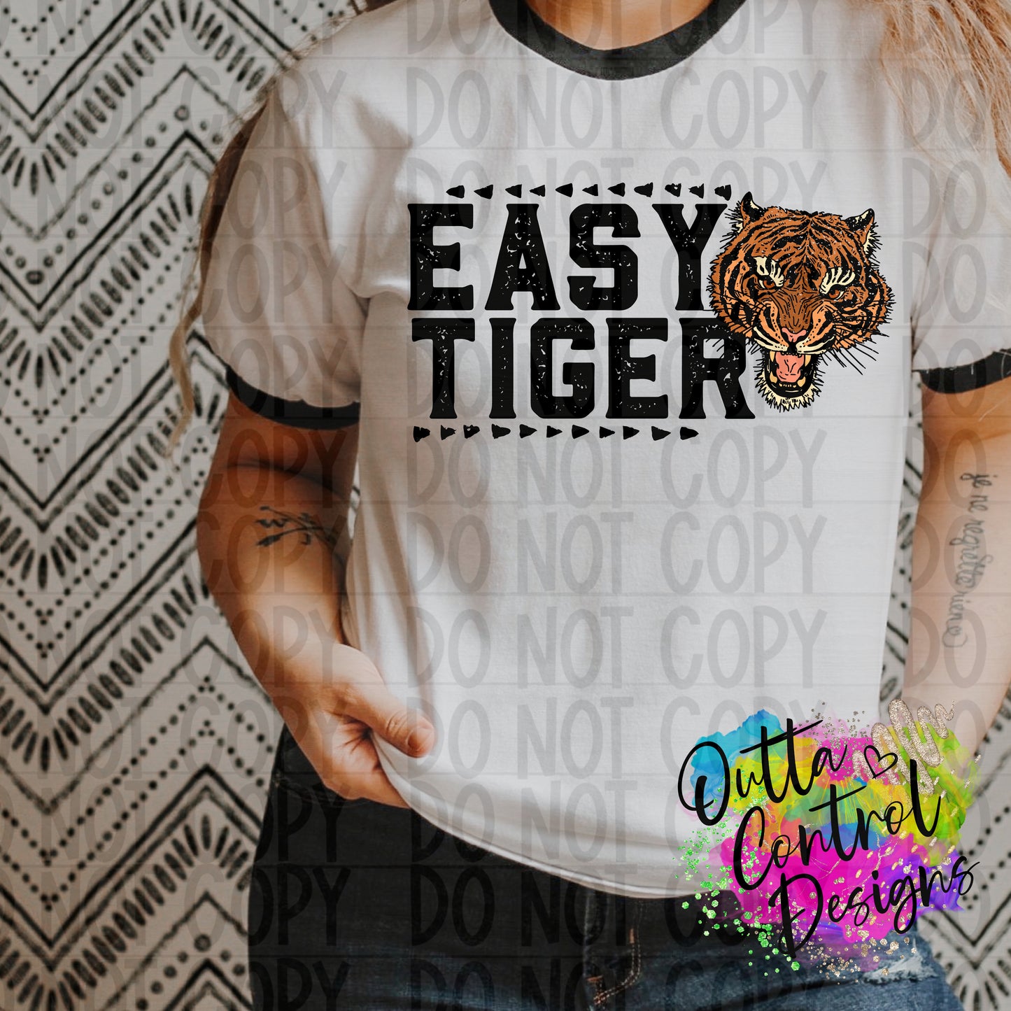 Easy Tiger Ready to Press Sublimation and DTF Transfer