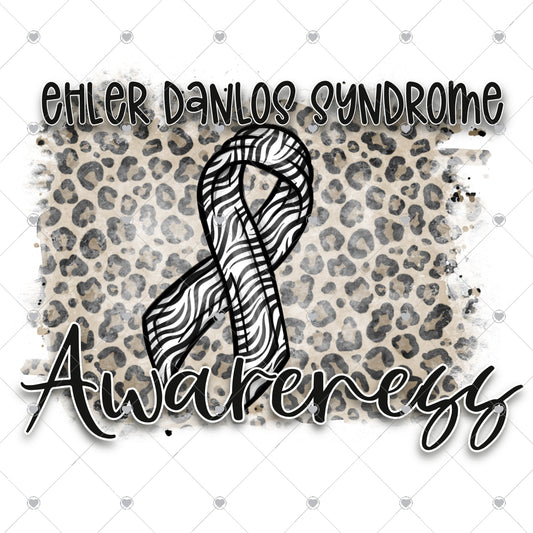 Ehler Danlos Syndrome Leopard Ready To Press Sublimation and DTF Transfer