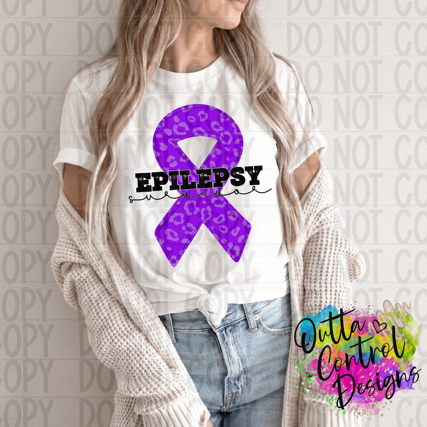 Epilepsy Survivor Ready To Press Sublimation and DTF Transfer