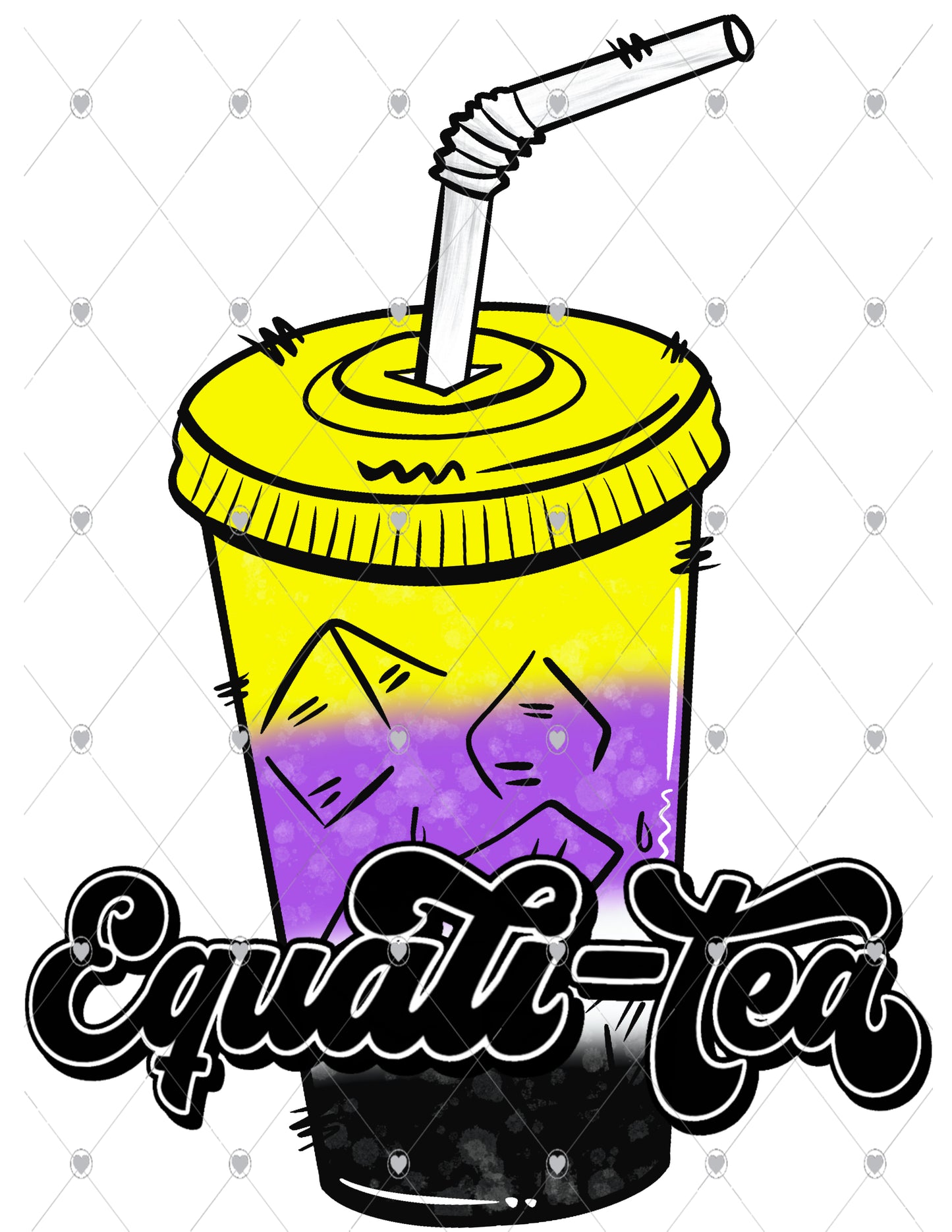 Equali-Tea Non Binary Ready To Press Sublimation Transfer