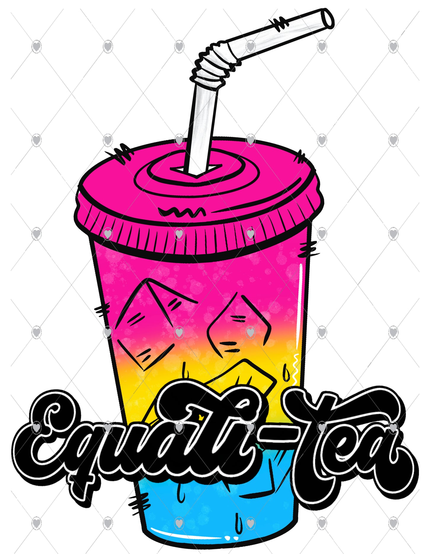 Equali-Tea Pansexual Ready To Press Sublimation Transfer