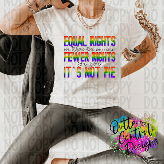 Equal Rights Ready To Press Sublimation and DTF Transfer