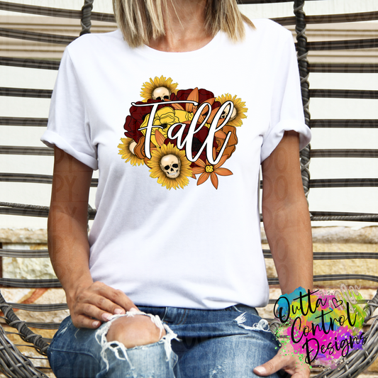 Fall Floral Ready To Press Sublimation and DTF Transfer