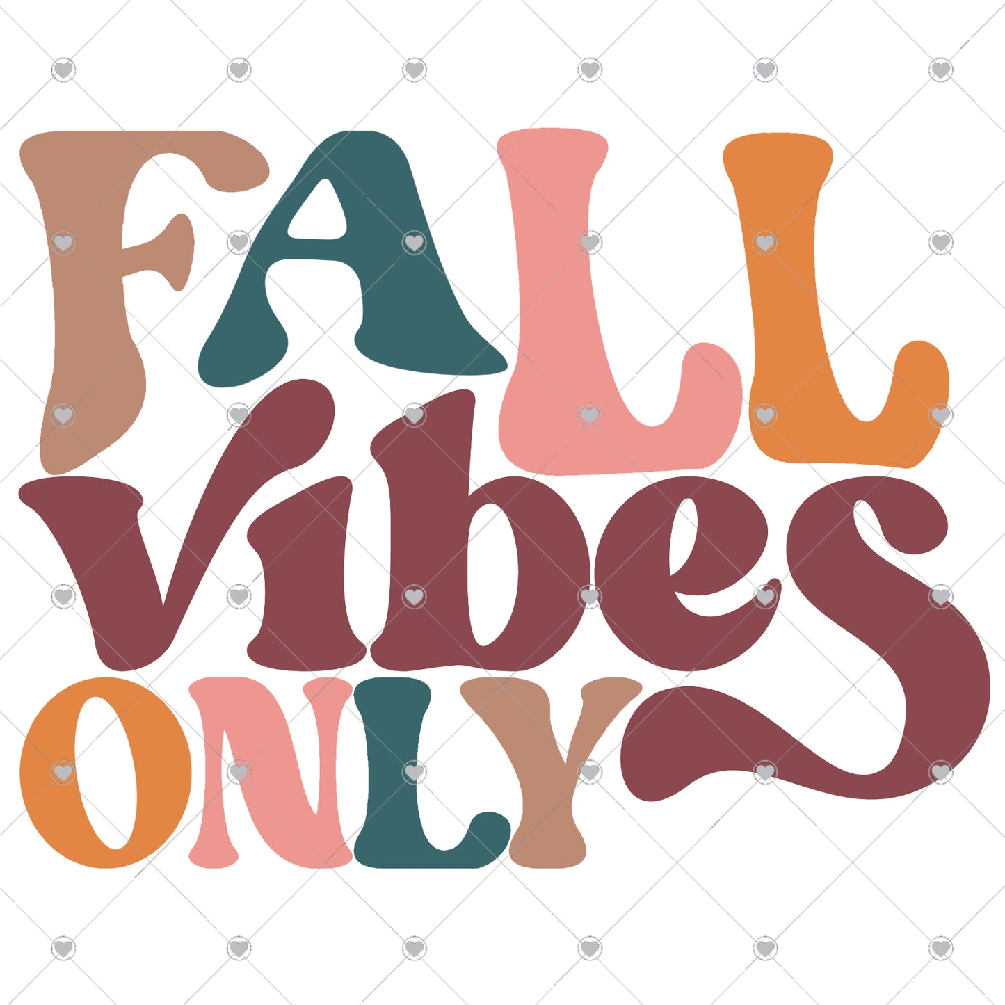 Fall Vibes Only Ready To Press Sublimation and DTF Transfer