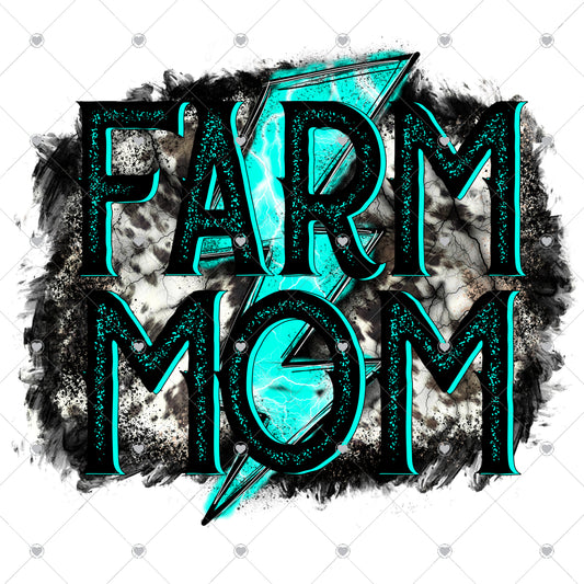 Farm Mom Bolt Ready To Press Sublimation and DTF Transfer