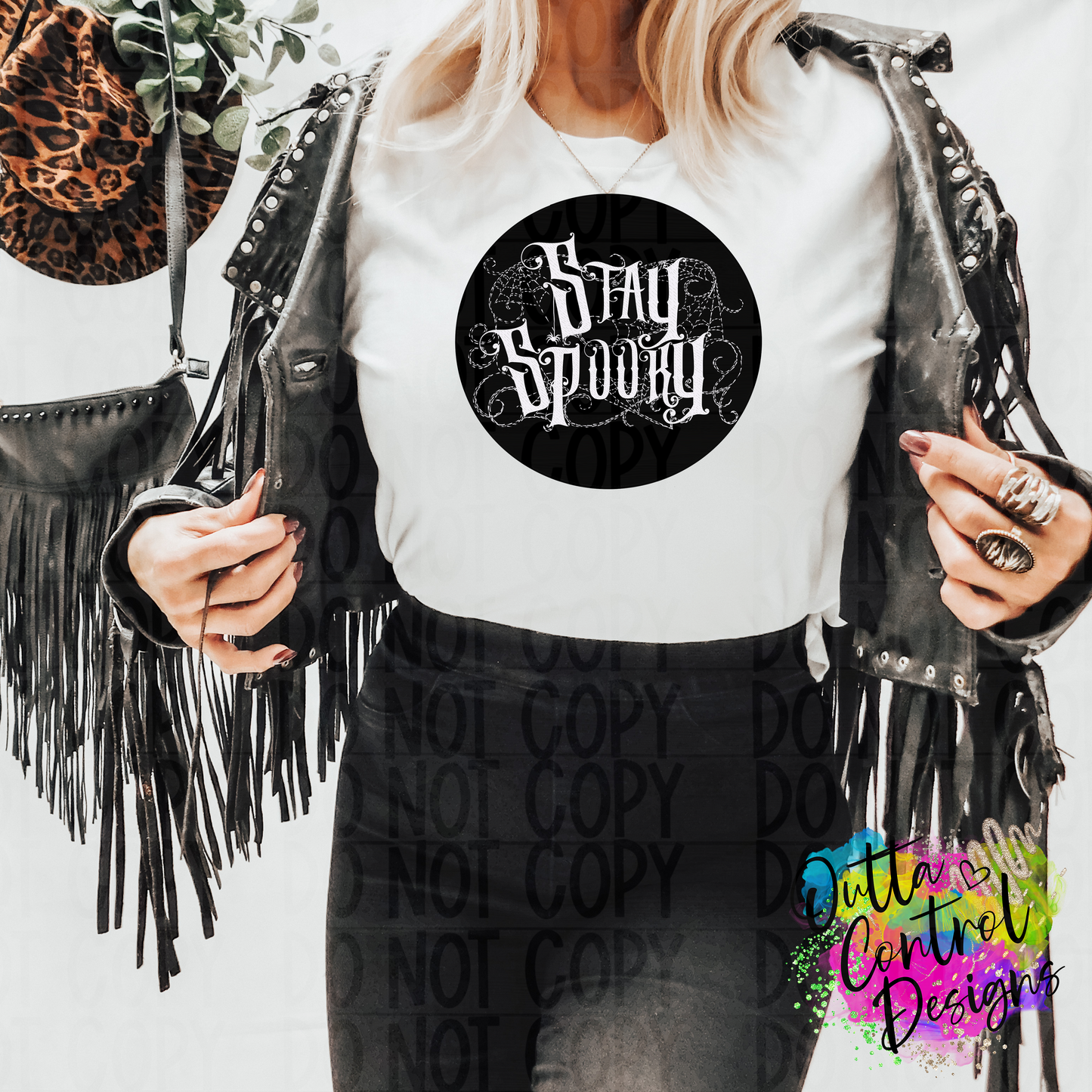 Stay Spooky | Faux Embroidered Ready To Press Sublimation and DTF Transfer