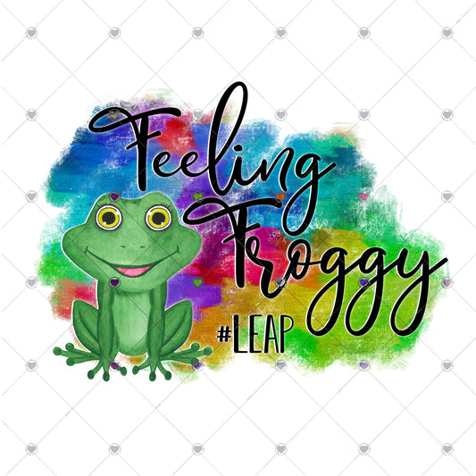 Feeling Froggy Ready To Press Sublimation Transfer