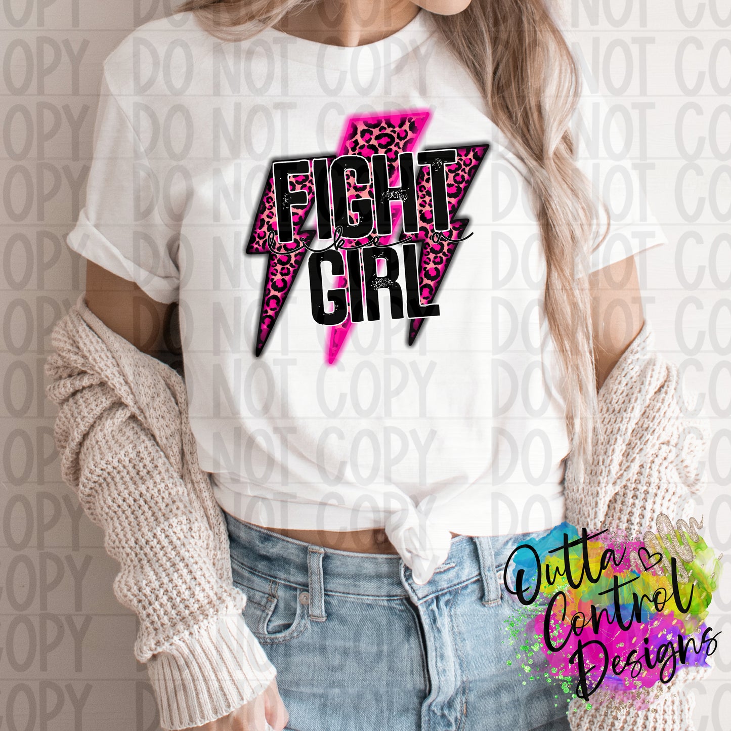 Fight Like a Girl Ready To Press Sublimation and DTF Transfer