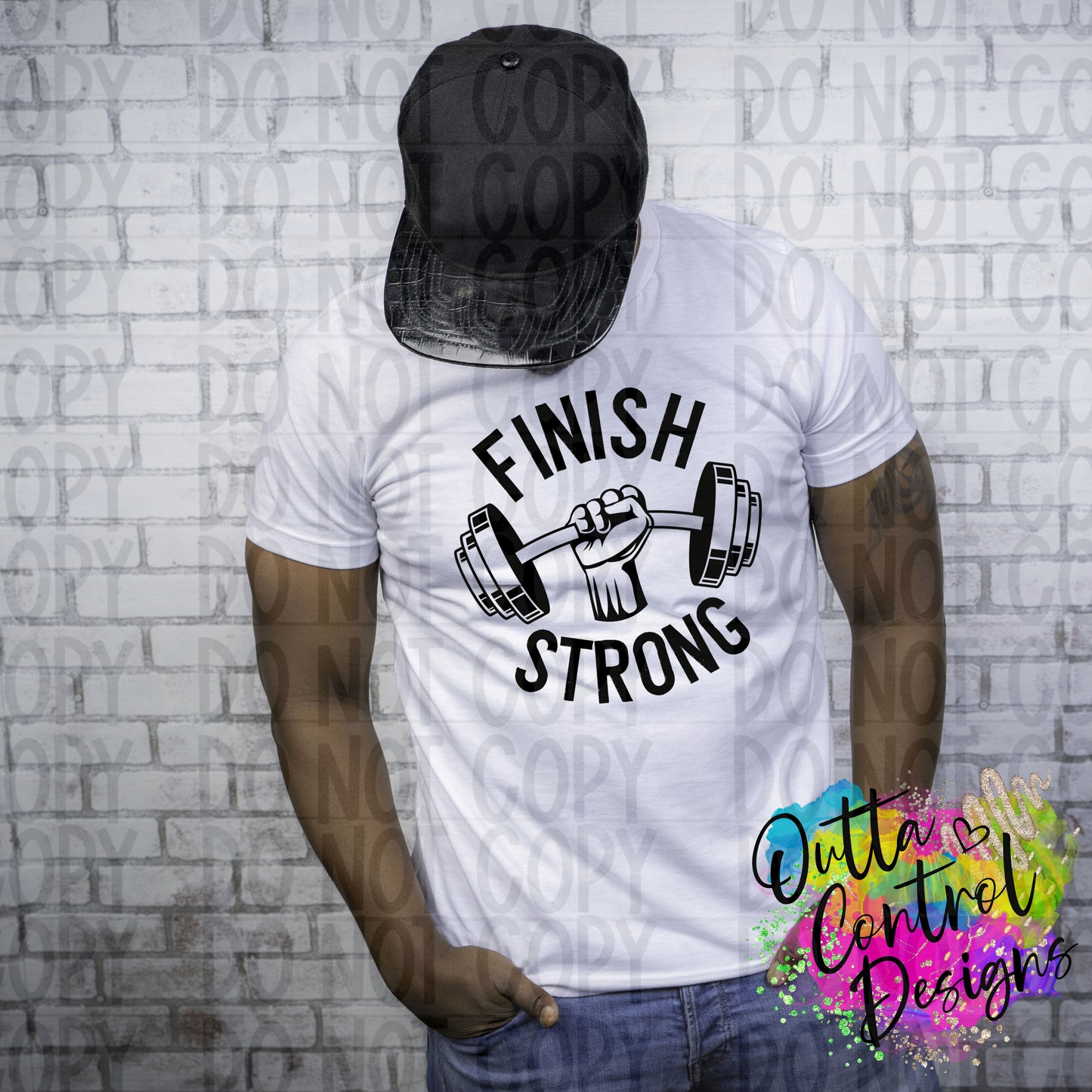 Finish Strong Ready To Press Sublimation and DTF Transfer