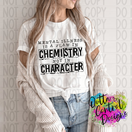 Flaw in Chemistry not Character Ready To Press Sublimation and DTF Transfer