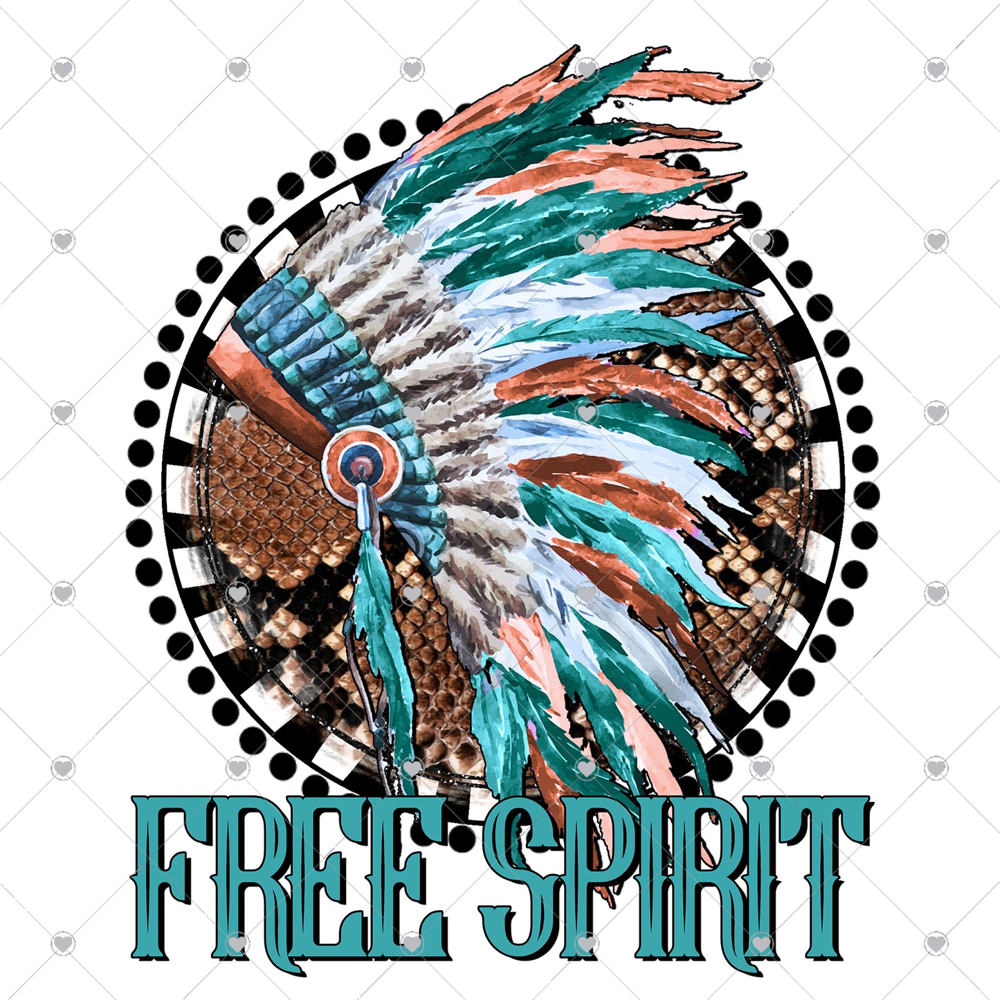 Free Spirit Ready To Press Sublimation Transfer