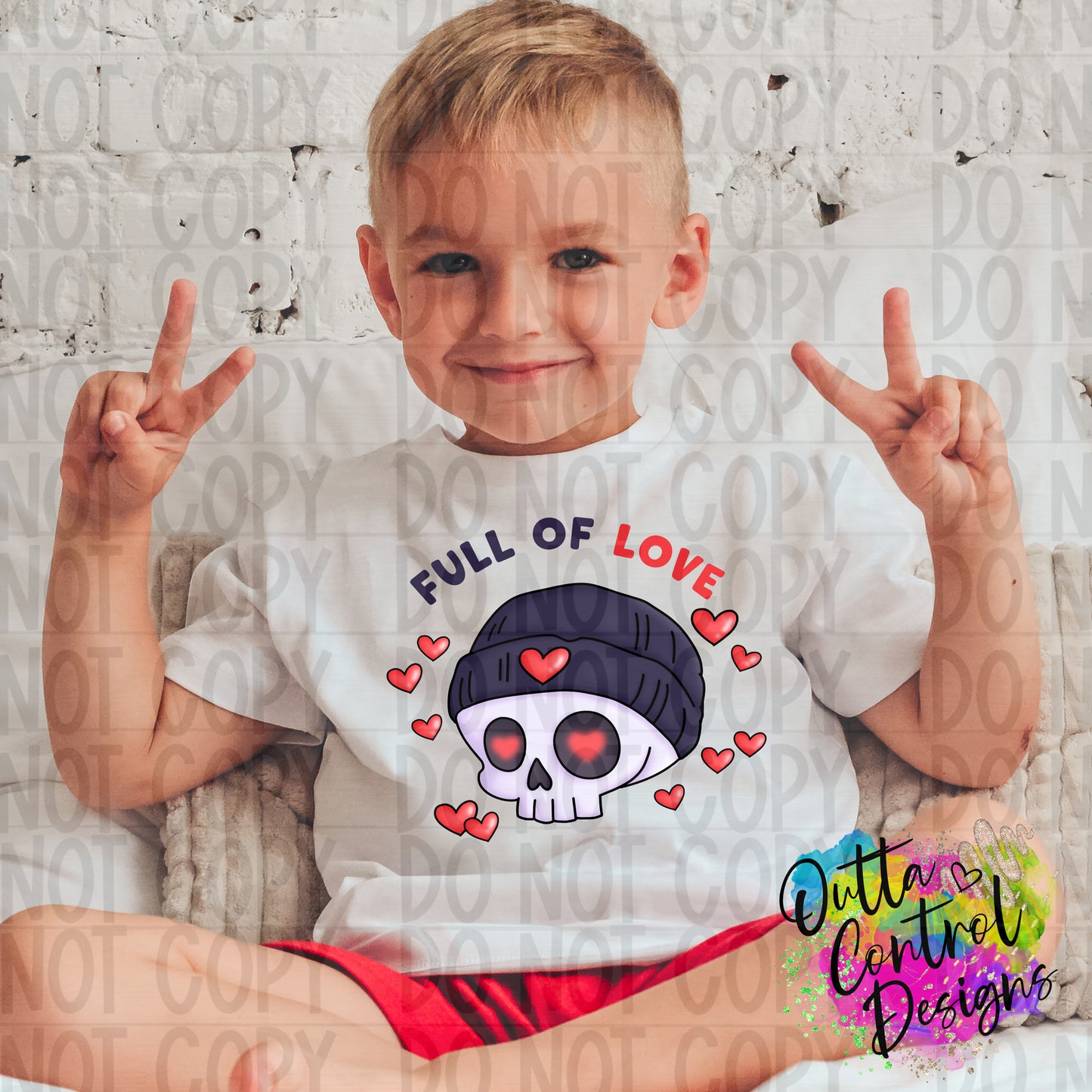 Full of Love Ready to Press Sublimation and DTF Transfer