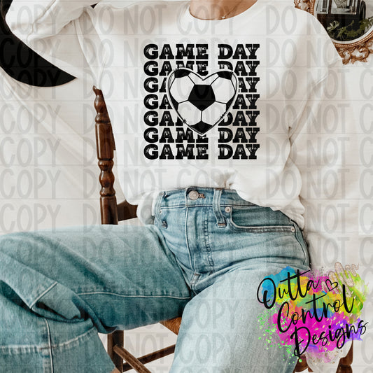 Game Day Soccer Ready To Press Sublimation and DTF Transfer