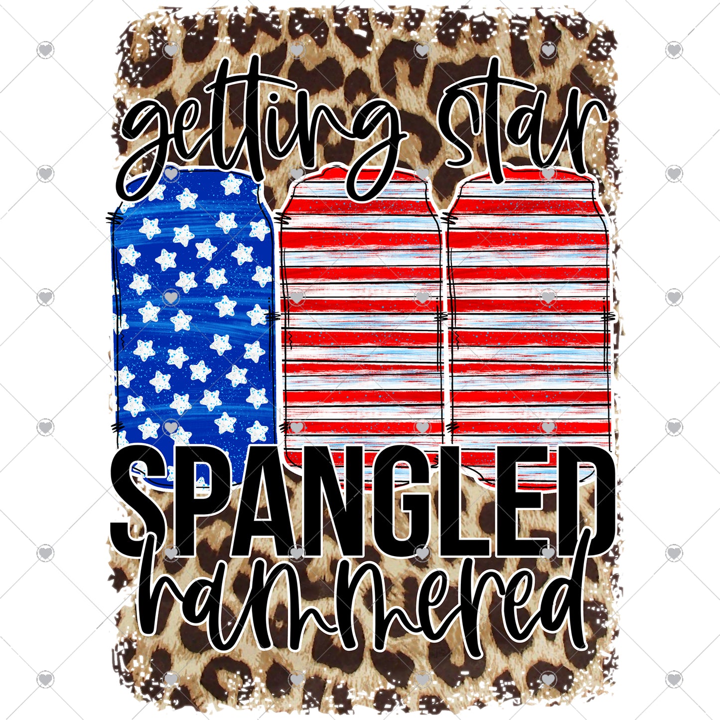 Getting Star Spangled Hammered Ready To Press Sublimation Transfer