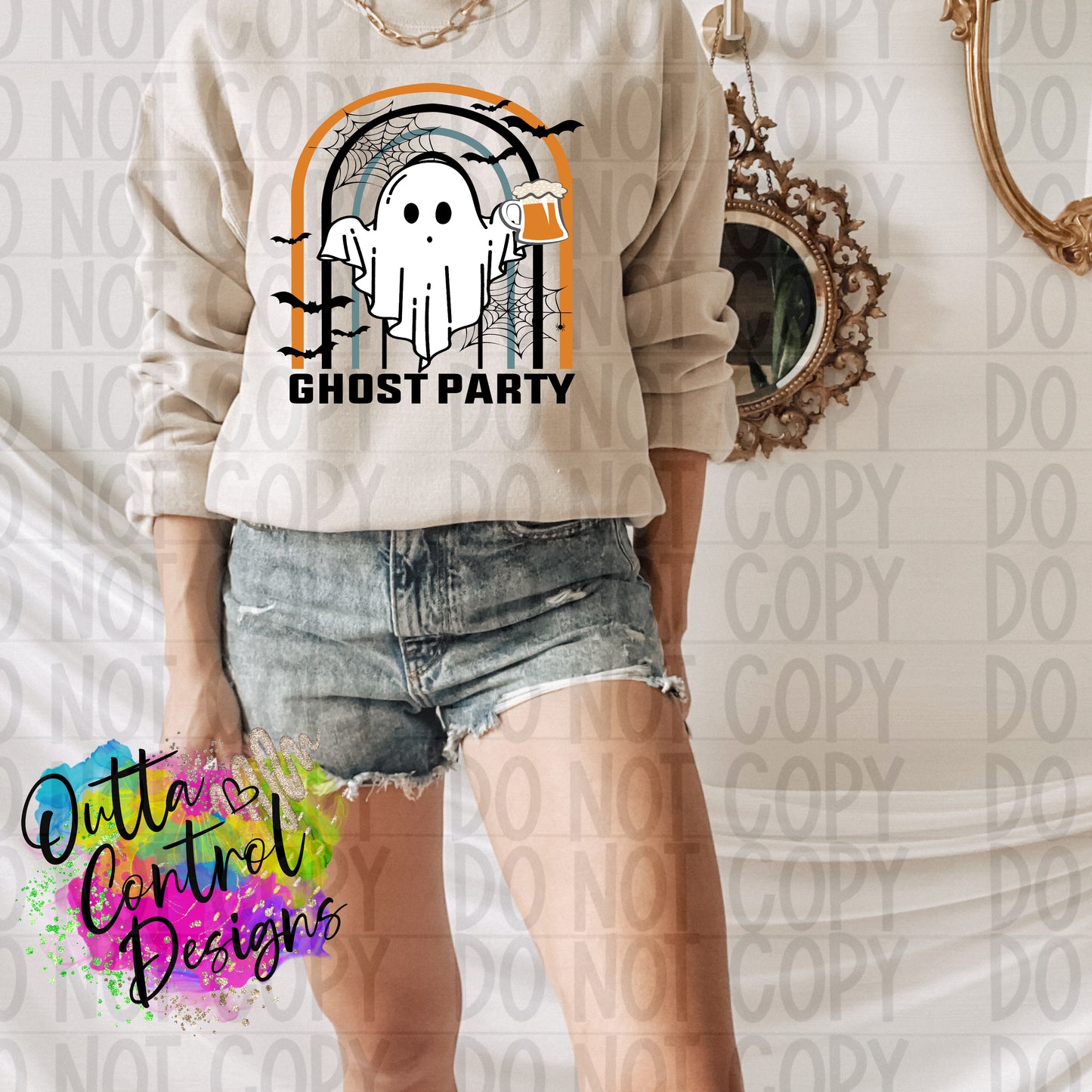 Ghost Party Ready To Press Sublimation and DTF Transfer