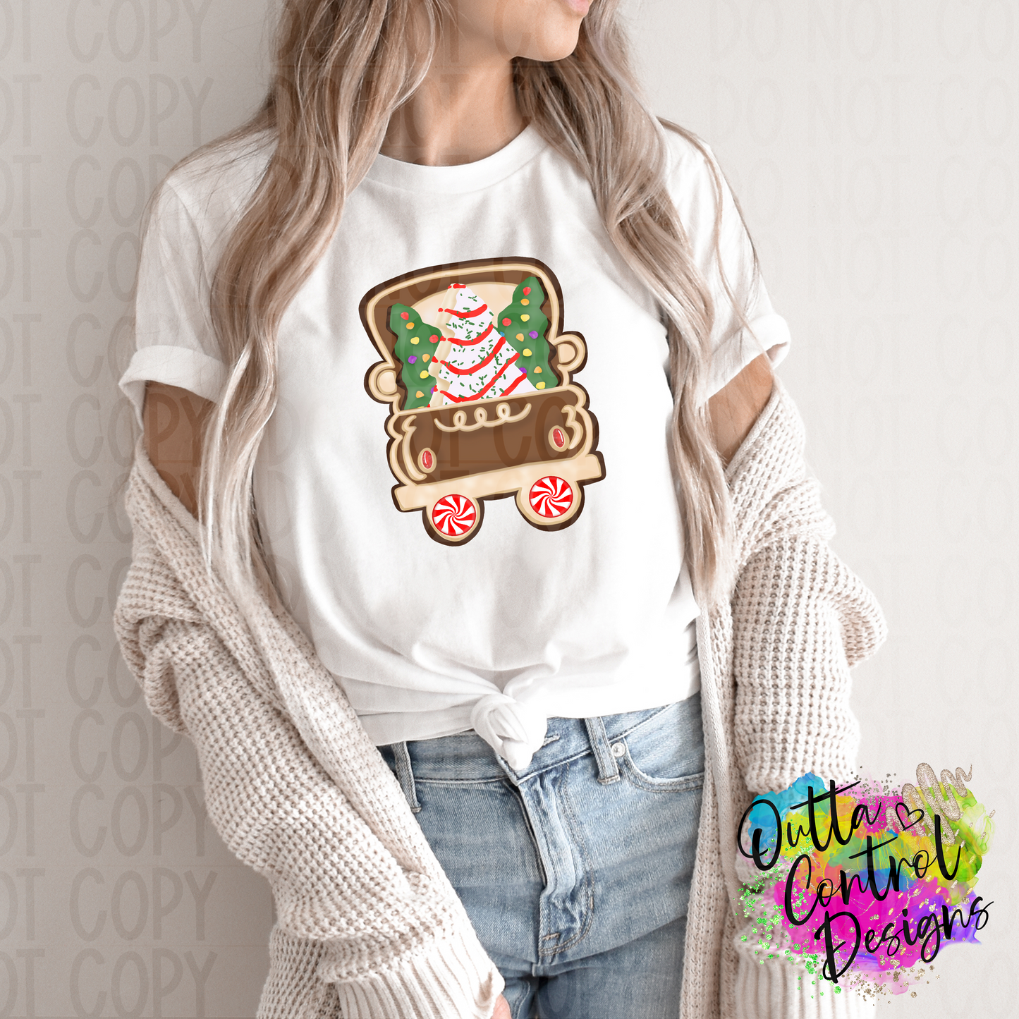 Gingerbread | Truck Doodle Ready To Press Sublimation and DTF Transfer