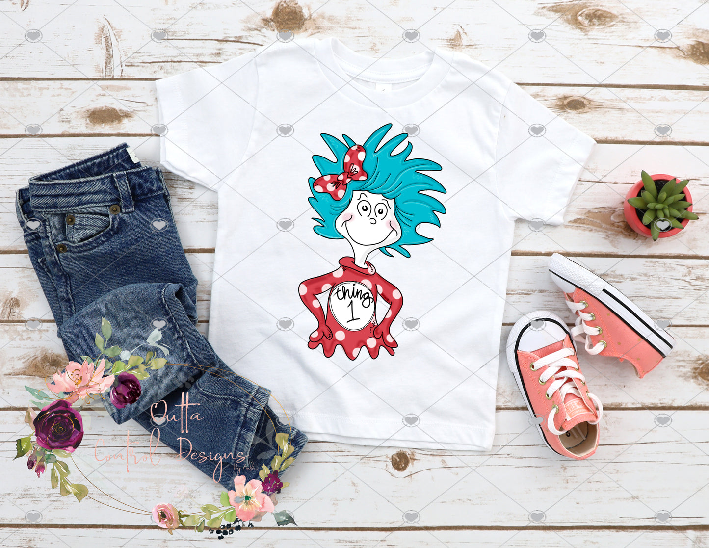 Girl Blue Haired Character Shirt (1)