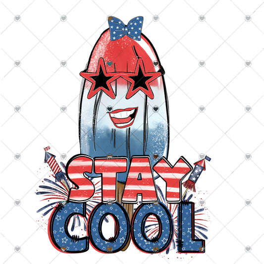 Stay Cool Ready To Press Sublimation and DTF Transfer