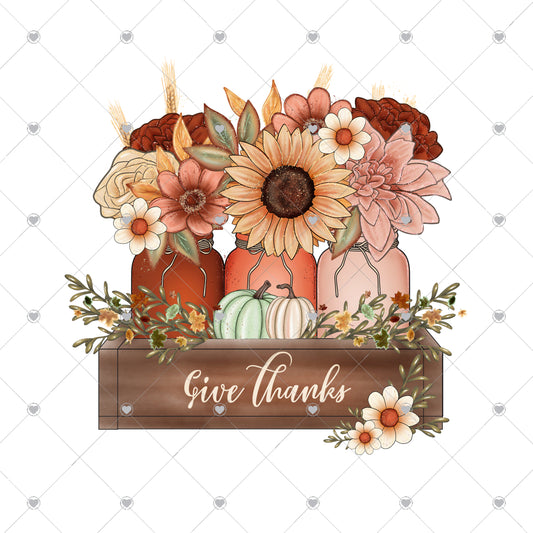 Give thanks Ready To Press Sublimation and DTF Transfer