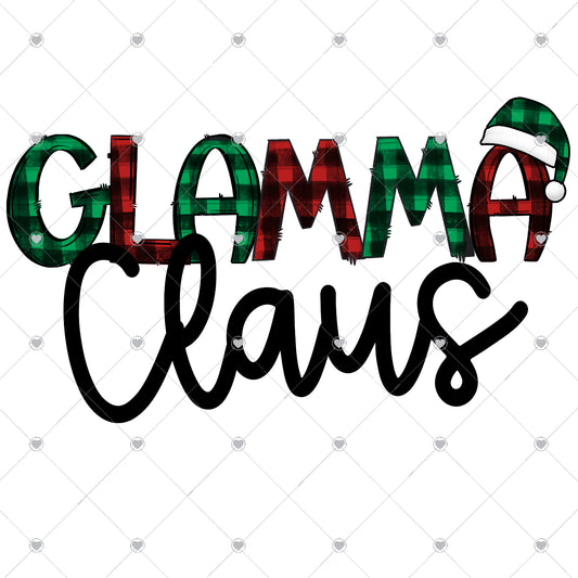 Glamma Claus Ready To Press Sublimation and DTF Transfer