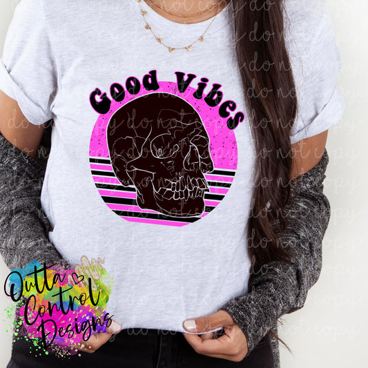 Good Vibes Ready to Press Sublimation and DTF Transfer