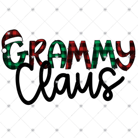 Grammy Claus Ready To Press Sublimation and DTF Transfer