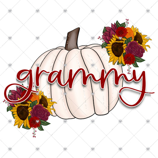 Grammy Pumpkin Ready To Press Sublimation and DTF Transfer