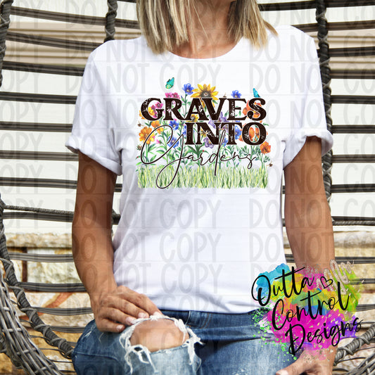 Graves into Gardens Ready to Press Sublimation and DTF Transfer