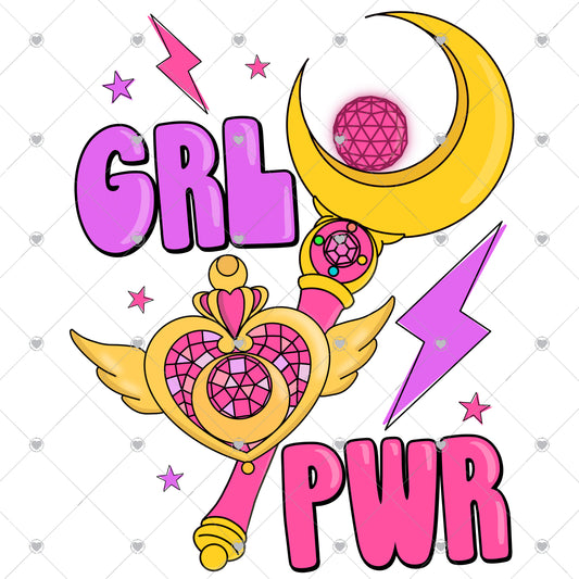 Grl Pwr Ready To Press Sublimation and DTF Transfer