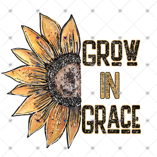 Grow in Grace Ready To Press Sublimation and DTF Transfer