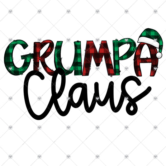 Grumpa Claus Ready To Press Sublimation and DTF Transfer