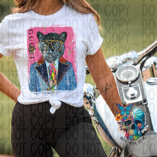 Fashion Panther Ready to Press Sublimation and DTF Transfer