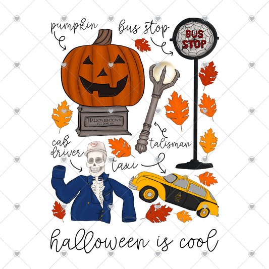 Halloween is cool Ready To Press Sublimation and DTF Transfer