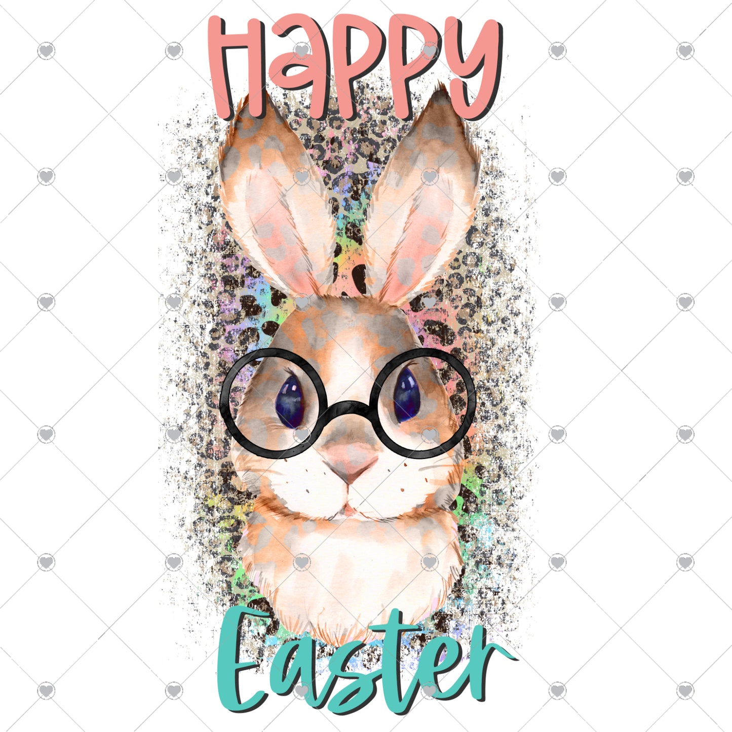 Happy Easter Bunny Ready To Press Sublimation and DTF Transfer