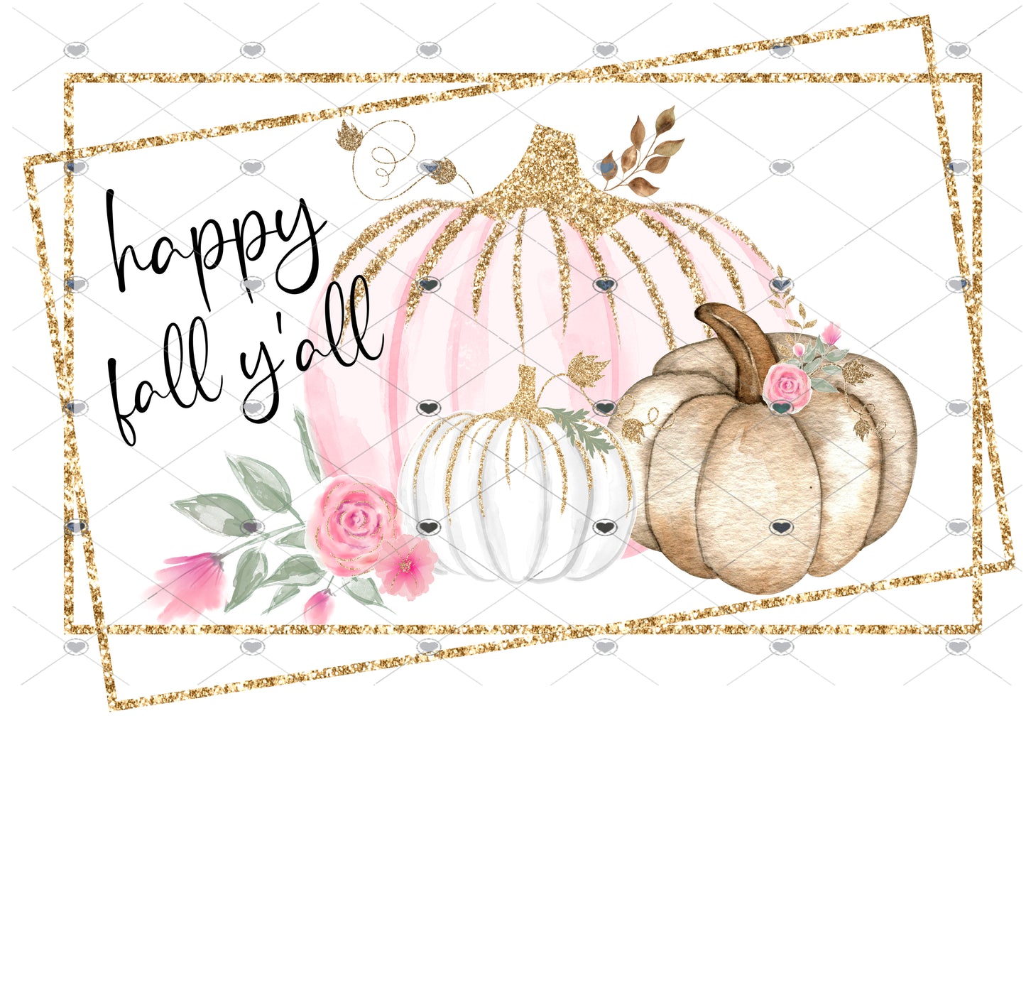 Happy Fall Y'all Ready To Press Sublimation Transfer