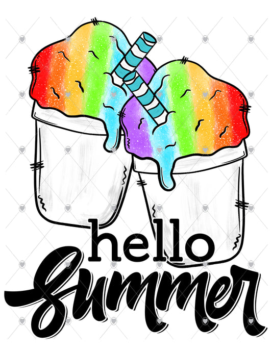 Hello Summer Ready To Press Sublimation Transfer