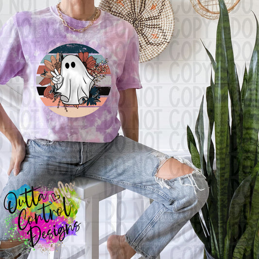 Hippie Halloween Ready to Press Sublimation and DTF Transfer
