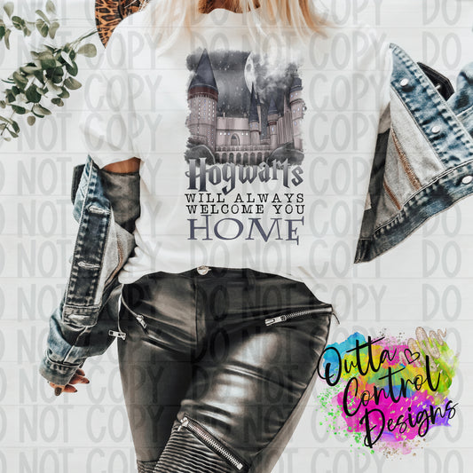 Wizard castle will always welcome you home Ready To Press Sublimation and DTF Transfer