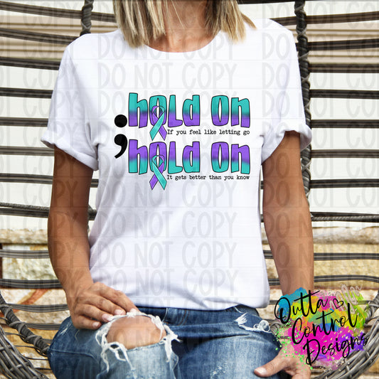 Hold on Ready To Press Sublimation and DTF Transfer