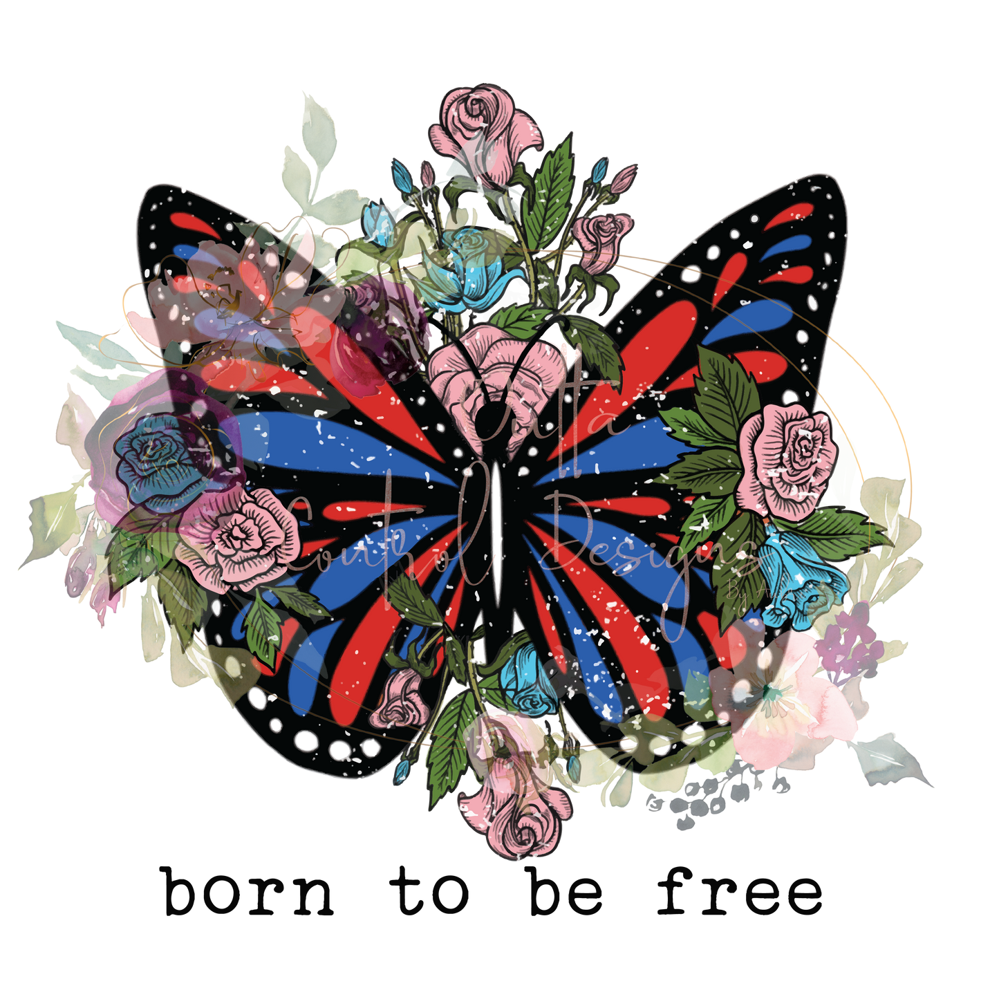 Born to be Free Ready To Press Sublimation Transfer