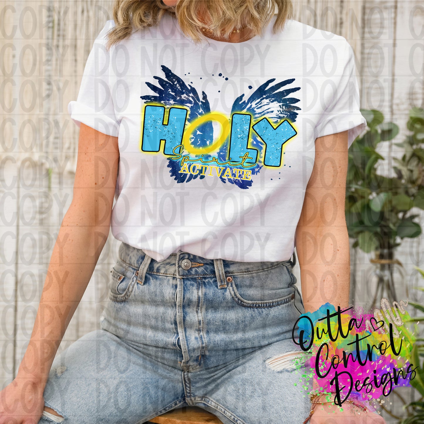 Holy Spirit Activate Ready To Press Sublimation and DTF Transfer