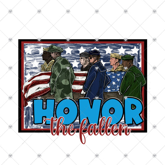 Honor the fallen Ready To Press Sublimation and DTF Transfer