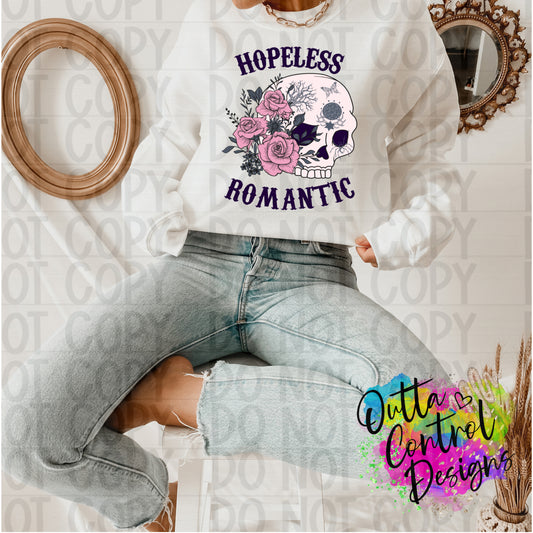 Hopeless Romantic Ready To Press Sublimation and DTF Transfer