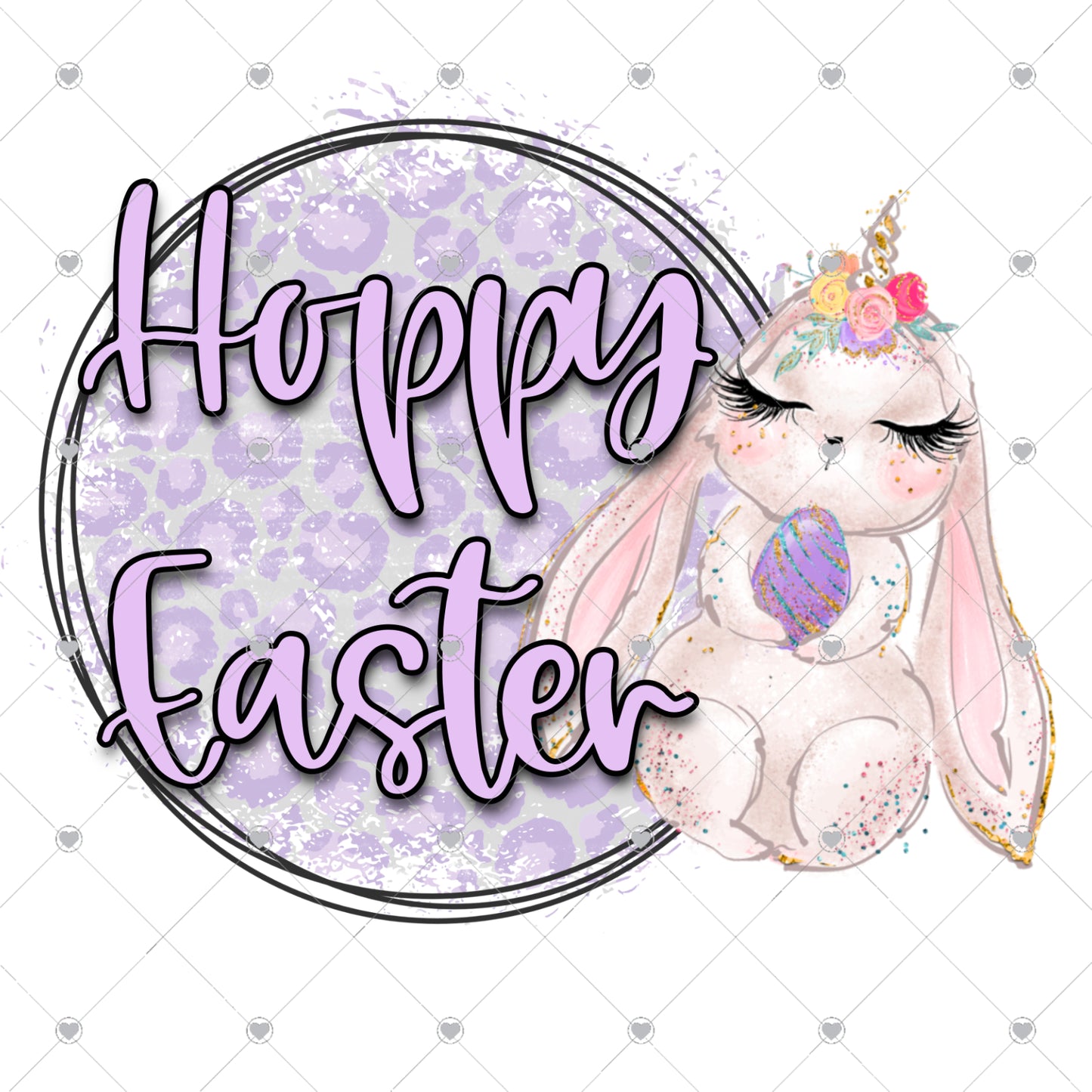 Hoppy Easter Ready To Press Sublimation and DTF Transfer