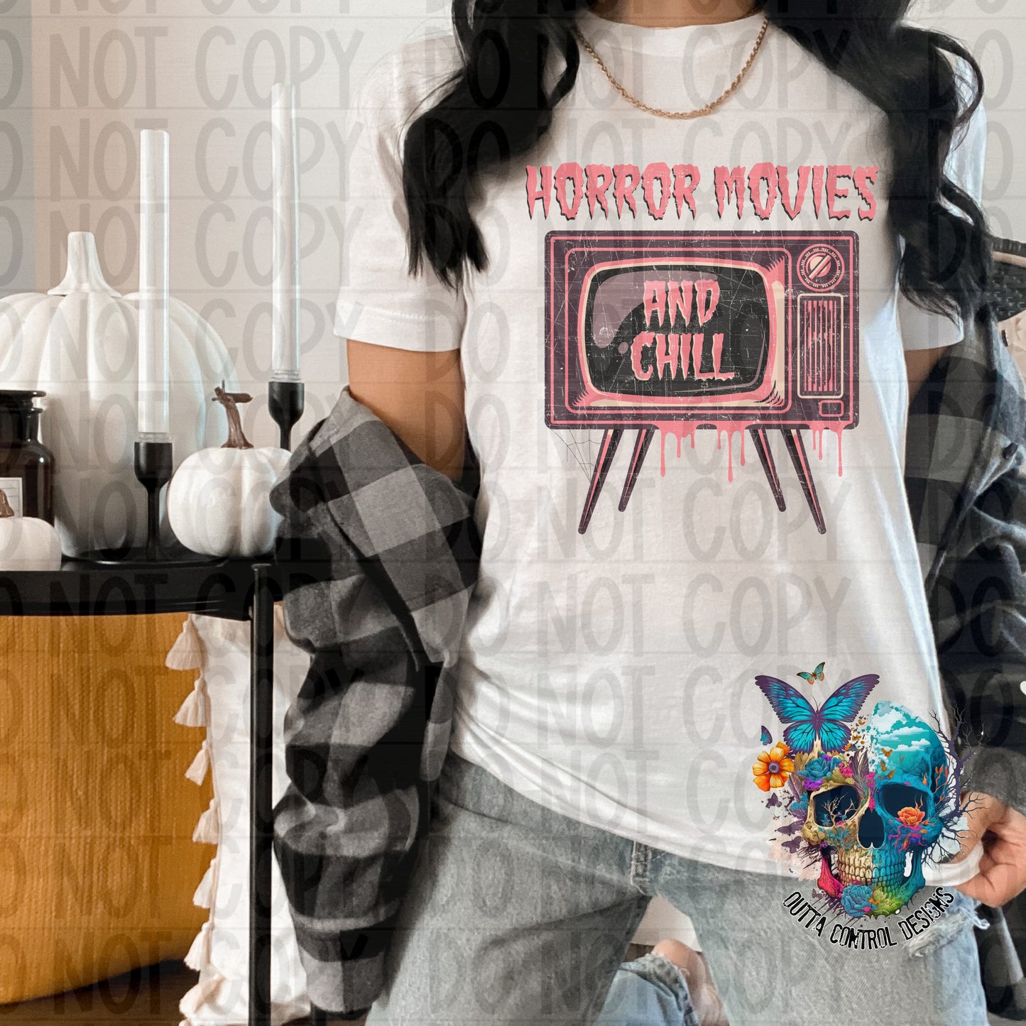 Horror Movie and Chill Ready to Press Sublimation and DTF Transfer