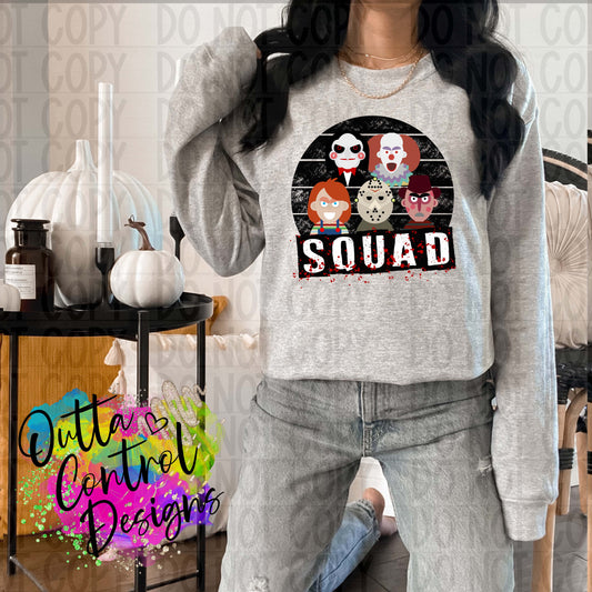 Horror Squad Ready To Press Sublimation and DTF Transfer